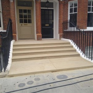 Bespoke Sawn Yorkstone steps